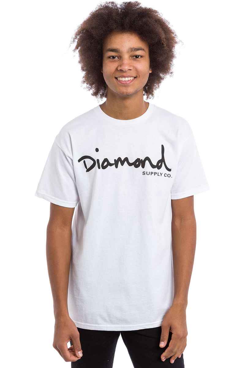 Diamond OG Script T-Shirt (white)