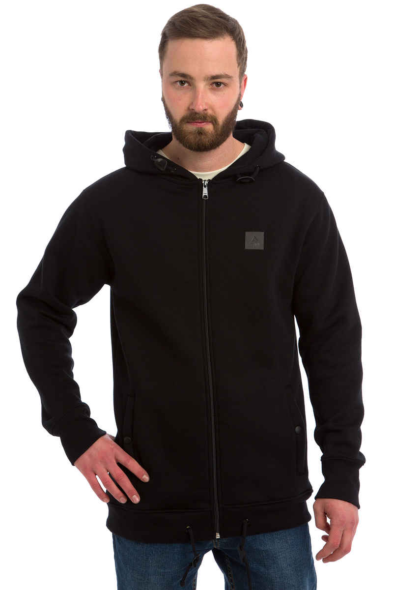 Anuell Callum Zip-Sweatshirt avec capuchon (black)