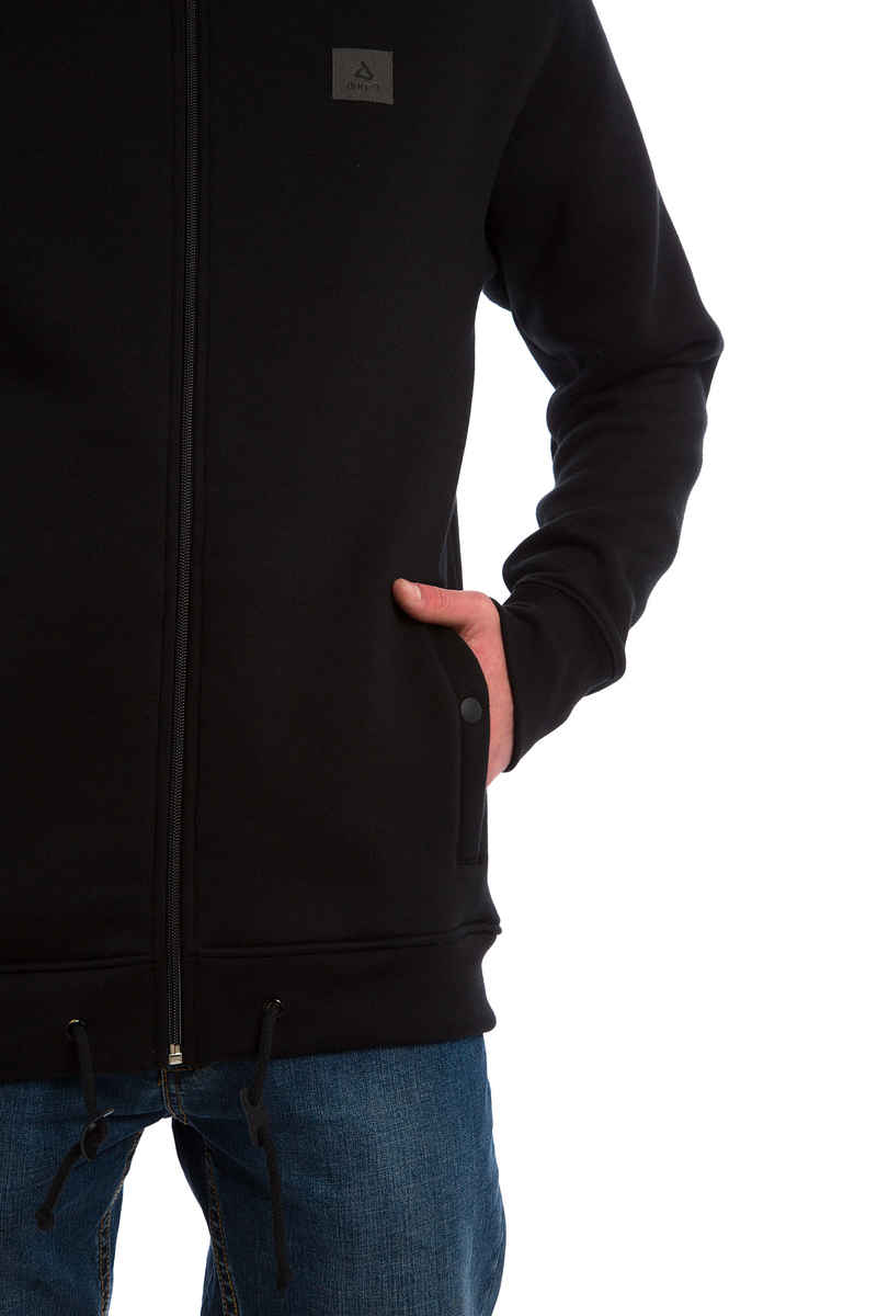 Anuell Callum Zip-Sweatshirt avec capuchon (black)