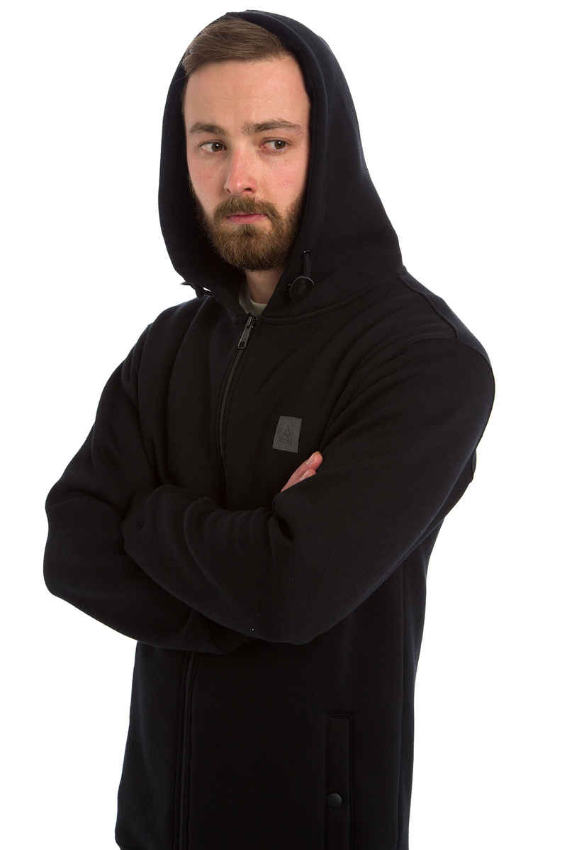 Anuell Callum Zip-Sweatshirt avec capuchon (black)