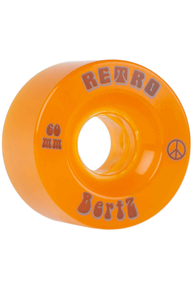 Retro BertZ 60mm 81A Rollen (orange) 4er Pack