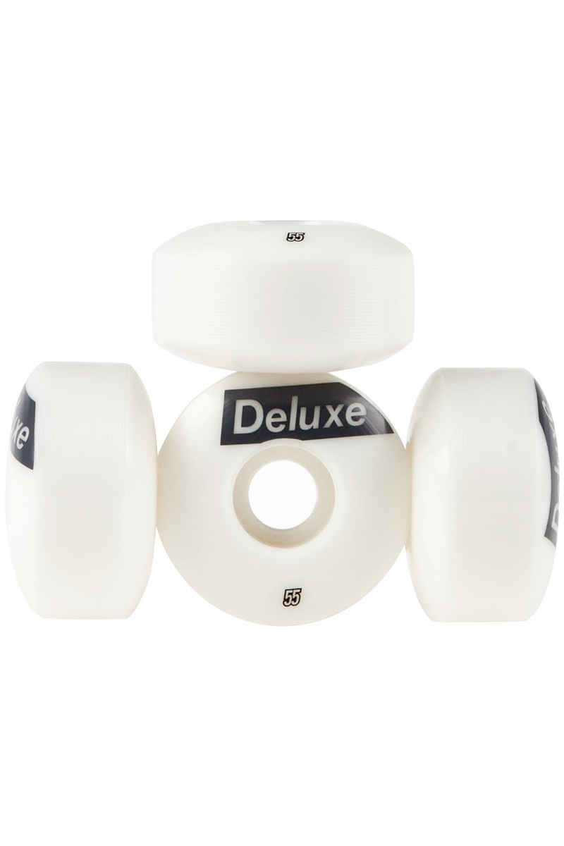 SK8DLX AFS Deluxe Ruote (white) 55mm 100A pacco da 4