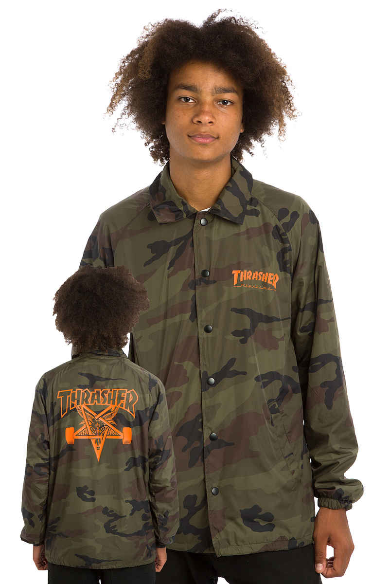Thrasher Skategoat Coach Jacket (camo)