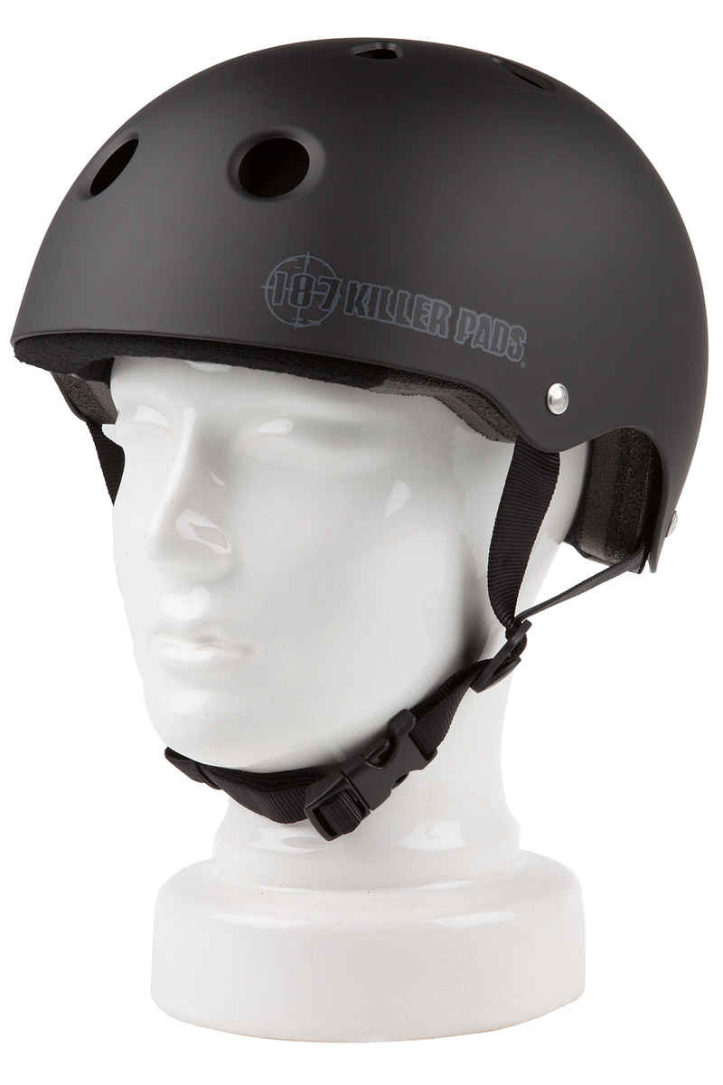187 Killer Pads Pro Skate Big Logo Helmet (matte black)