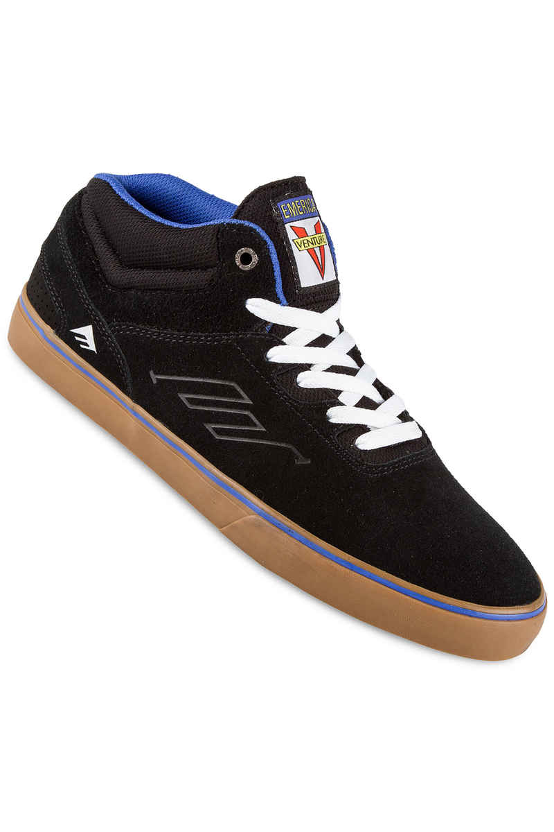Emerica x Venture The Westgate Mid Vulc Suede Schuh (black blue)