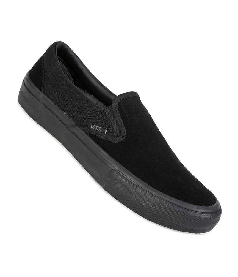 vans slip on total black