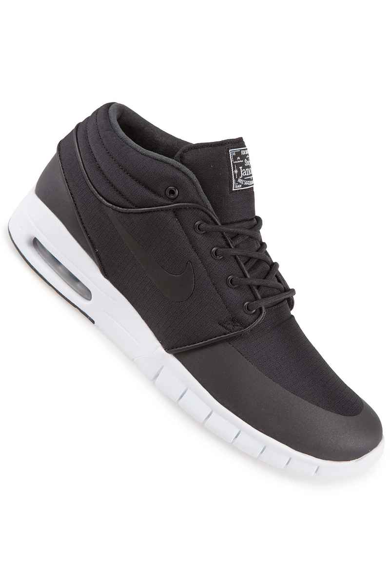 Nike SB Stefan Janoski Max Mid Schuh (black black metallic silver)
