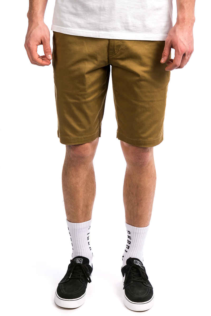 Volcom Frickin Modern Stretch Shorts (dark khaki)