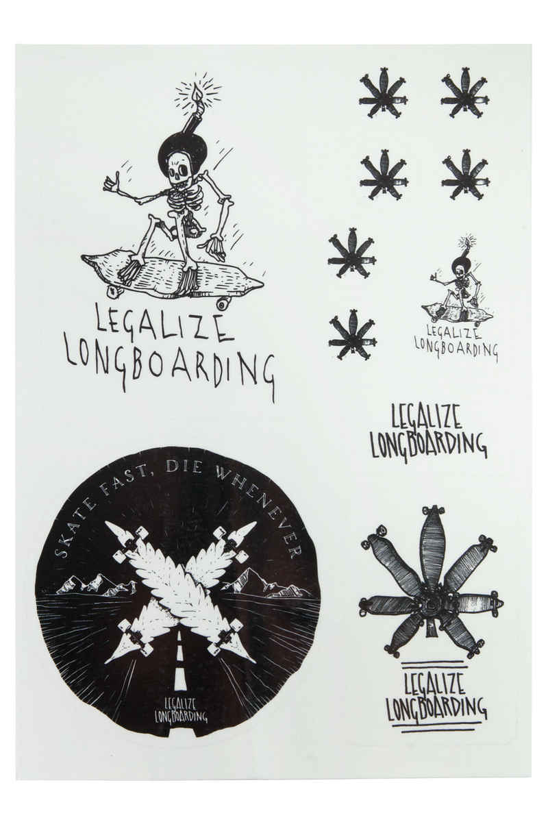 Legalize Longboarding Cat's Eye Caution Sticker (reflective)