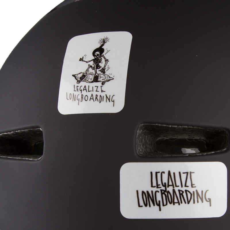 Legalize Longboarding Cat's Eye Caution Sticker (reflective)