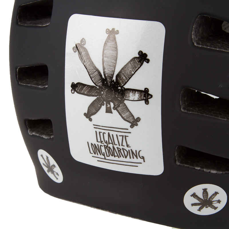 Legalize Longboarding Cat's Eye Caution Sticker (reflective)