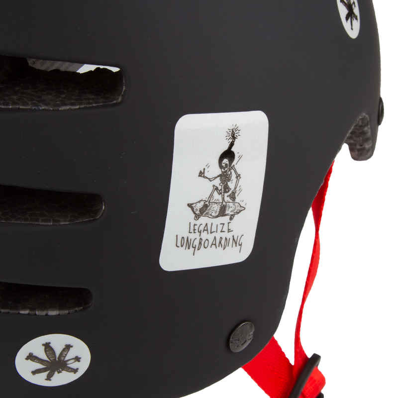 Legalize Longboarding Cat's Eye Caution Sticker (reflective)