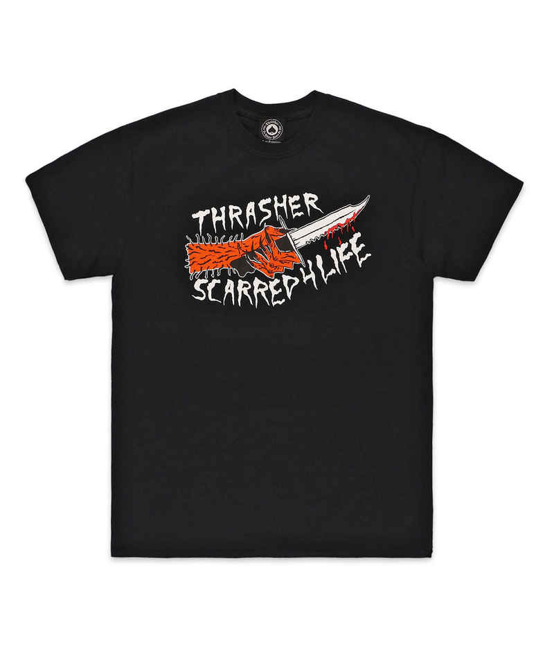 Thrasher Scarred T-Shirt (black)