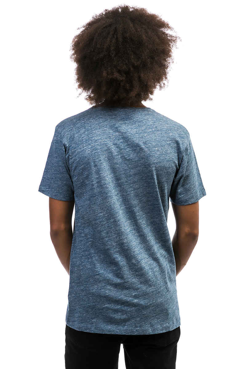 Cleptomanicx Vintage Print T-Shirt (vintage blue)