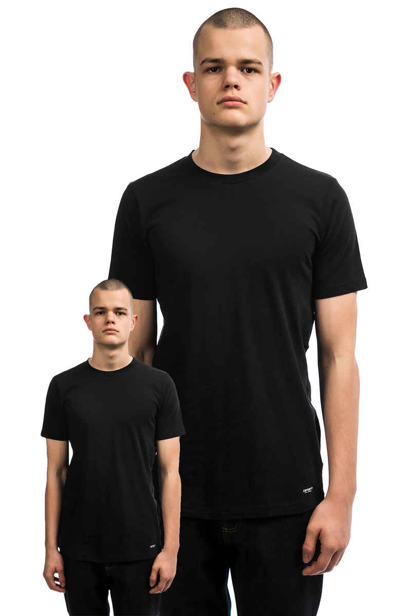 Carhartt WIP Standard Crew Neck T-Shirt (black black) 2 Pack