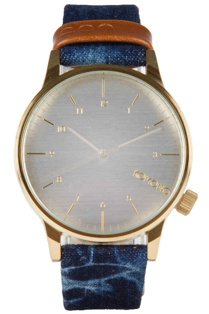 Komono Winston Heritage Horloge (indigo denim)