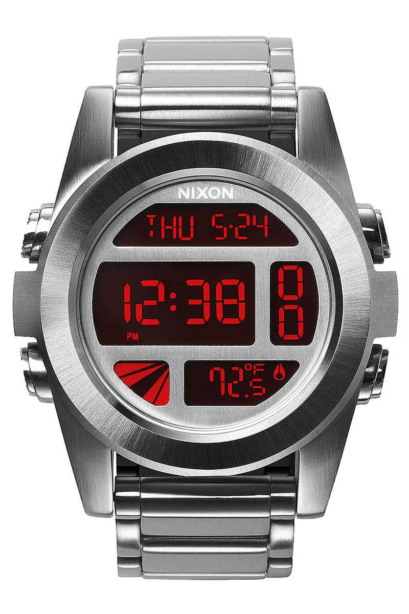 Nixon The Unit SS Watch (silver red)