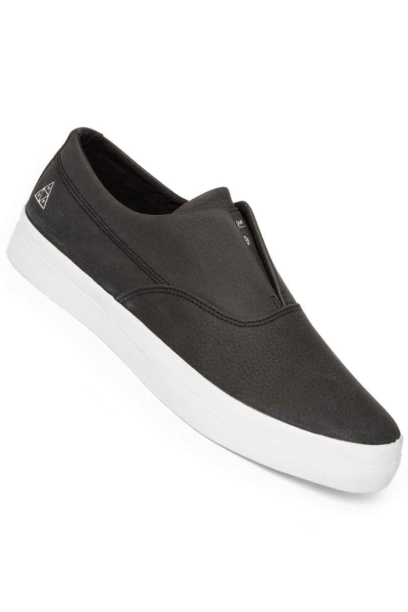HUF Dylan Slip On Leather Shoes (black)