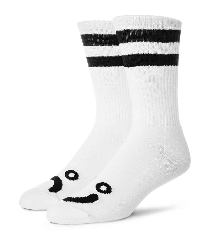Polar Skateboards Happy Sad Around The World Chaussettes US 10-12 (white)