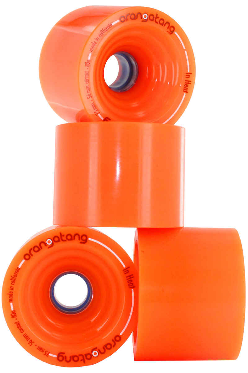 Orangatang In Heat Rollen (orange) 4er Pack 75mm 80A