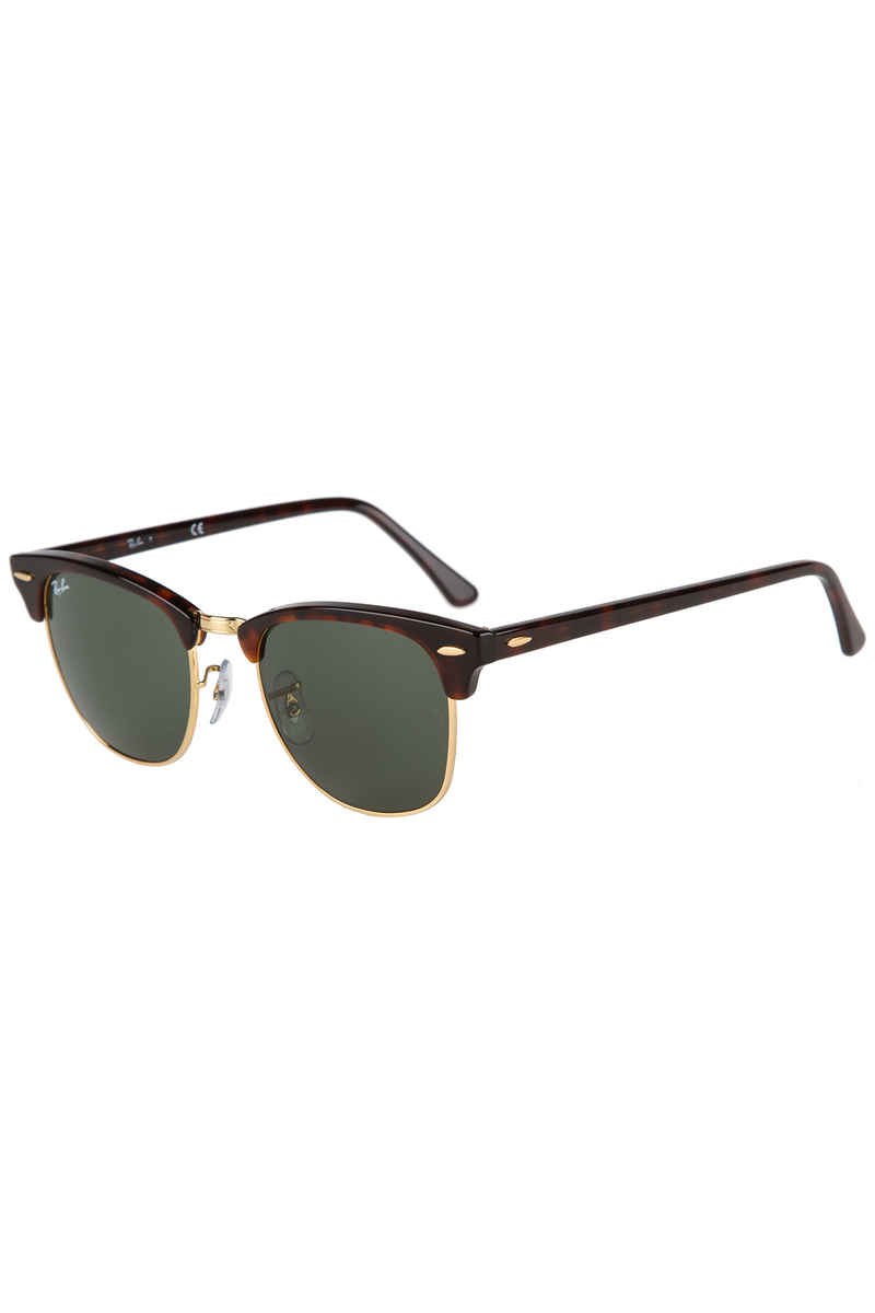 Ray-Ban Clubmaster Sonnenbrille 51mm (mock tortoise arista green)