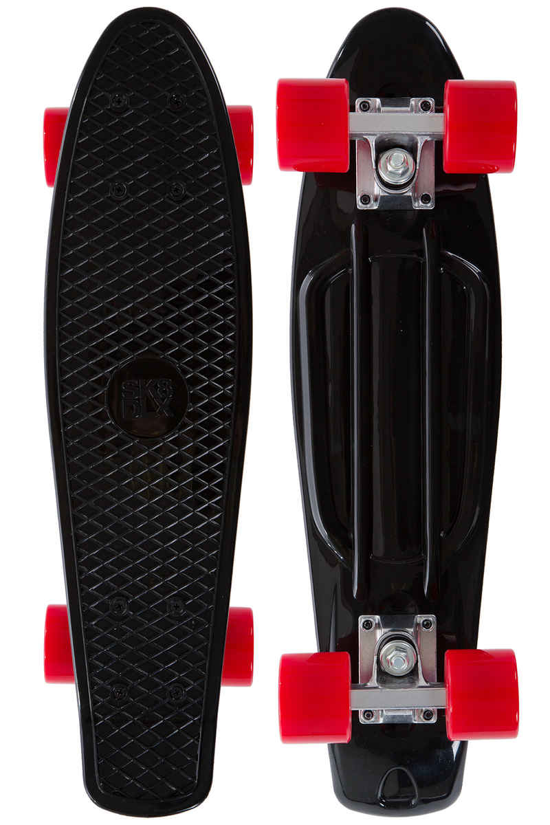 SK8DLX Asphalt 22" Cruiser (black red)