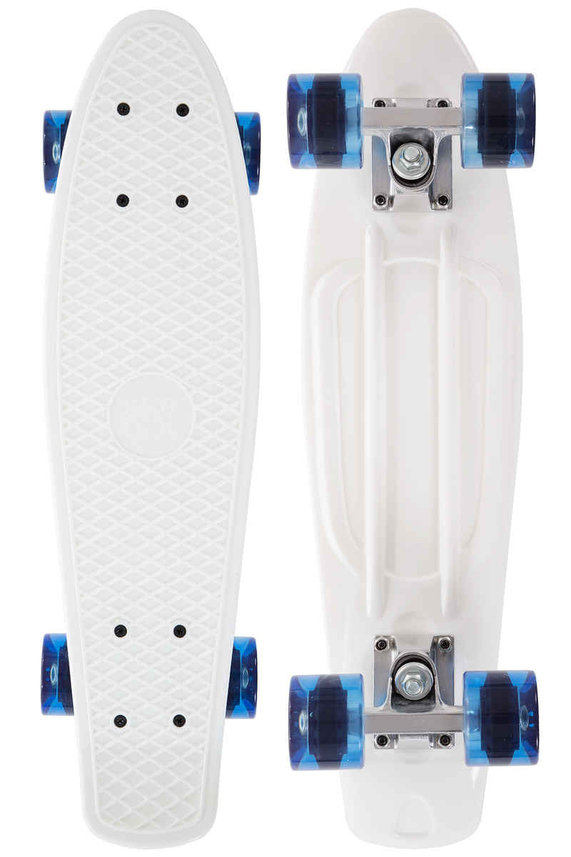 SK8DLX Asphalt 22" Cruiser (white clear blue)