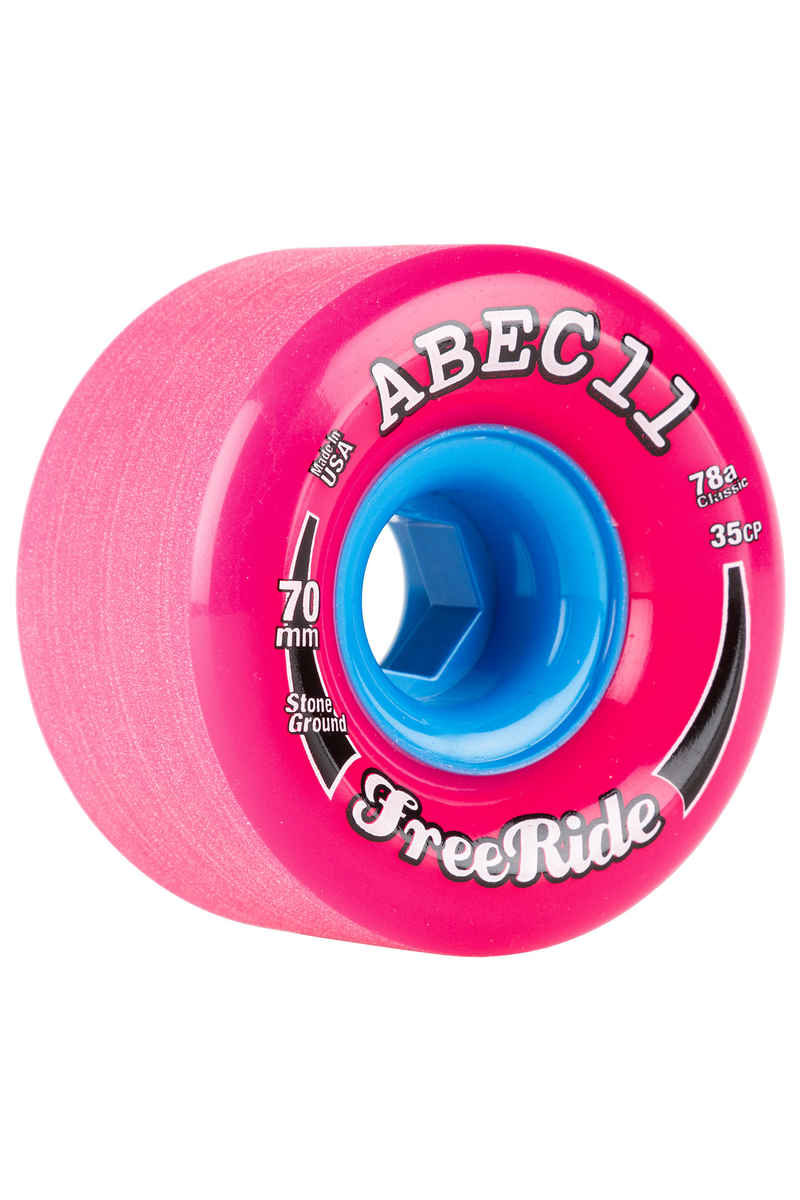 ABEC 11 Classic Freeride Wheels (pink) 4 Pack 70mm 78A