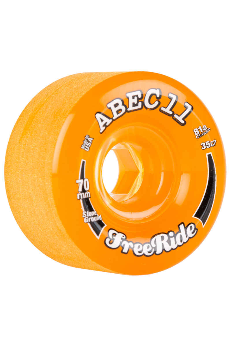 ABEC 11 Classic Freeride Wheels (amber) 4 Pack 70mm 81A