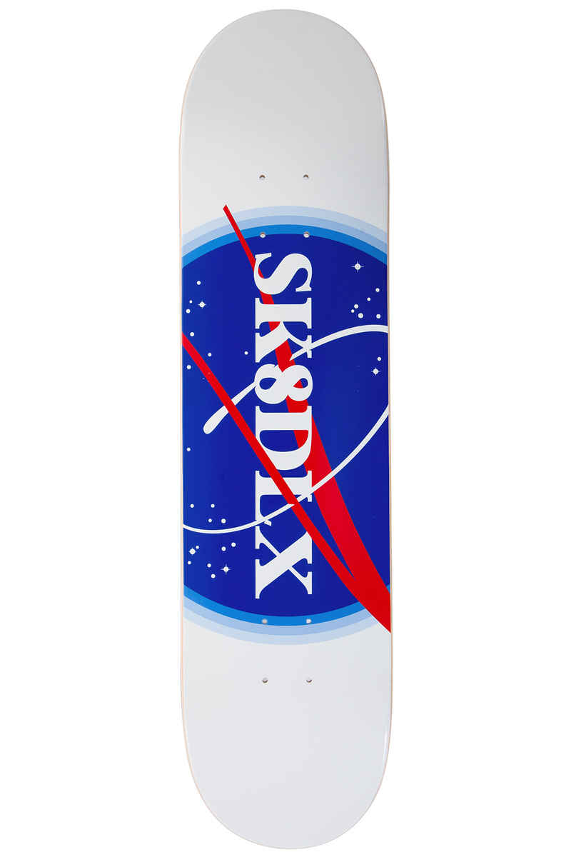 SK8DLX Outer Space 8" Planche Skate (white blue)