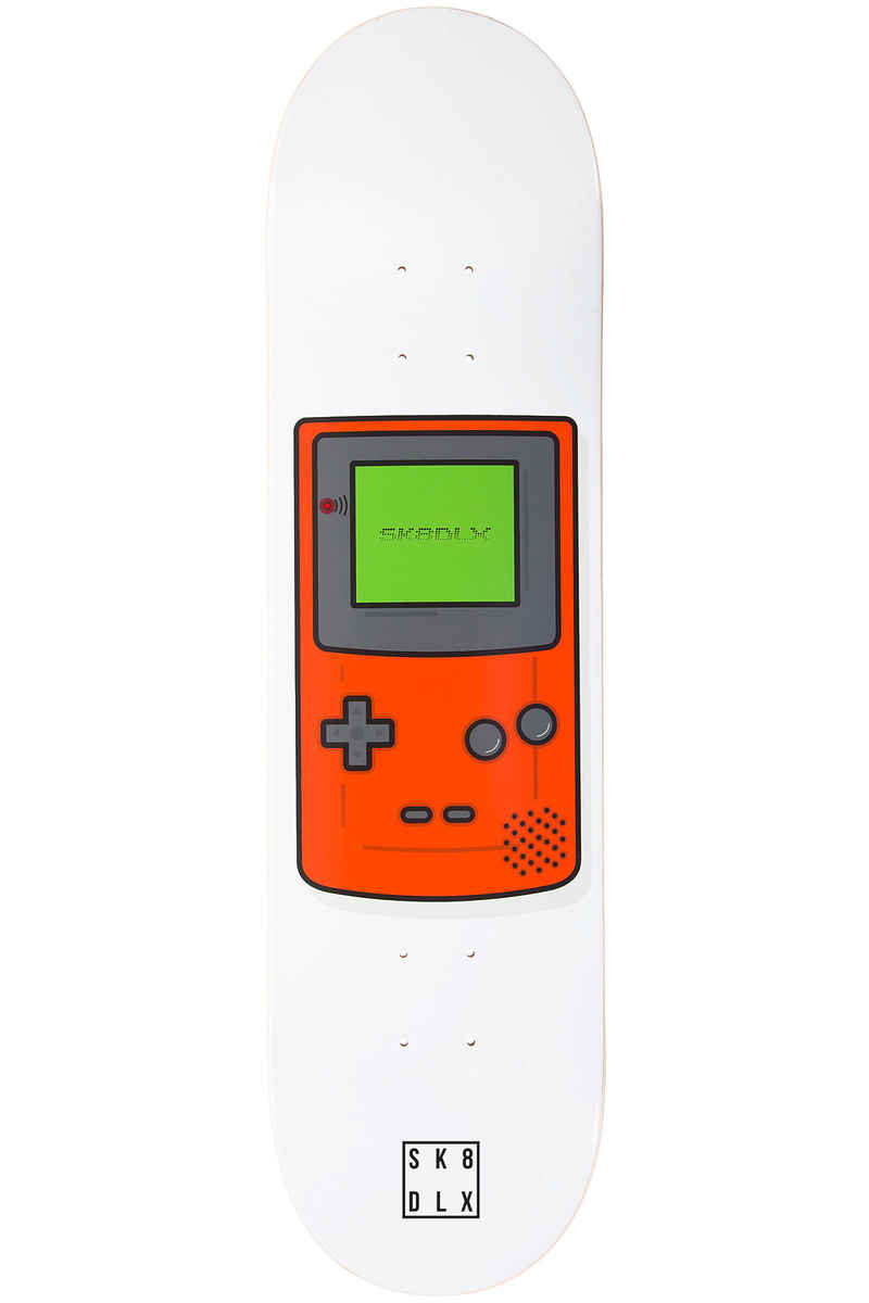 SK8DLX Game Over 8.125" Deck (white orange)