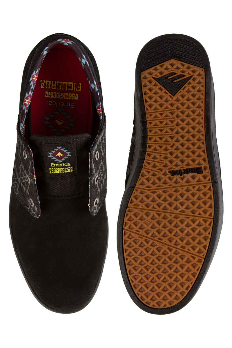 Emerica x Psockadelic The Figueroa Shoes (black black print)