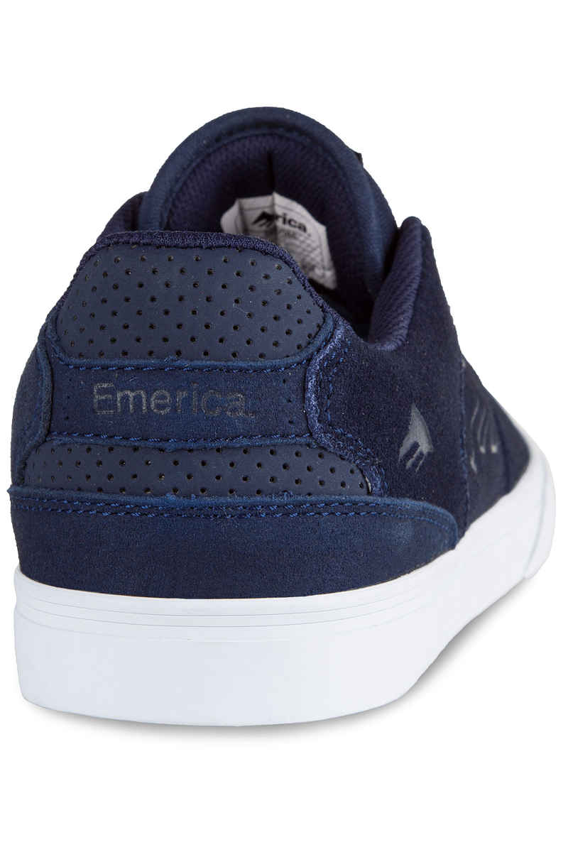 Emerica The Reynolds Low Vulc Suede Shoes (navy white gold)