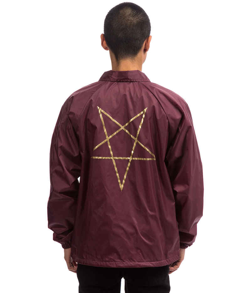 Thrasher Pentagram Coach Jacke (maroon)
