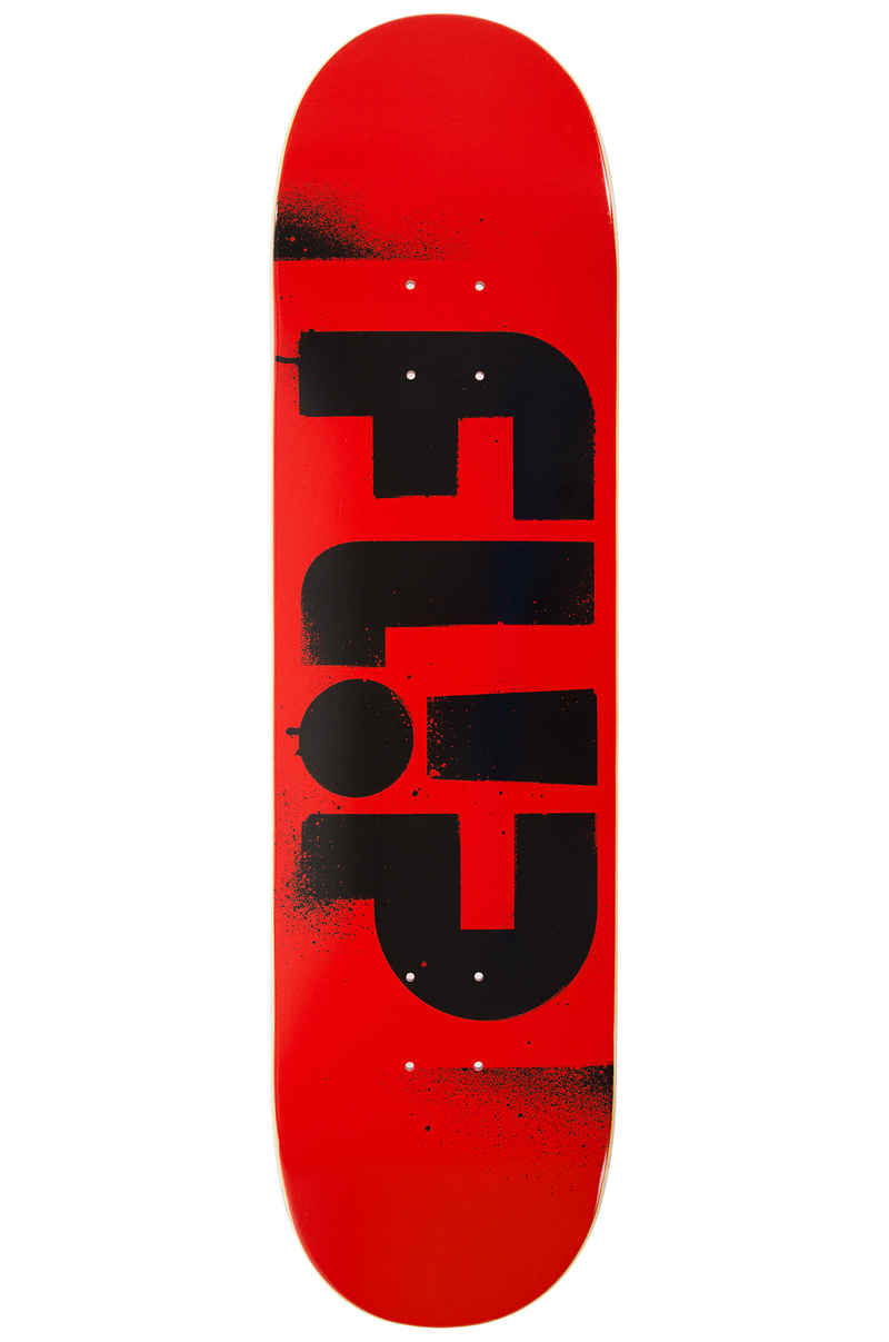 Flip Team Odyssey Stencil 8.125" Deck (red black)