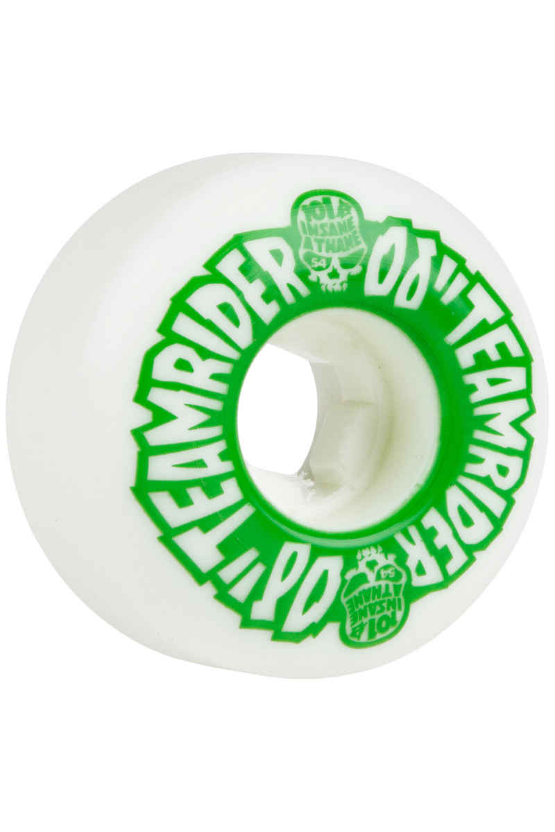 OJ Wheels Team Rider EZ Edge Insaneathane Rollen (white green) 54mm 101A 4er Pack