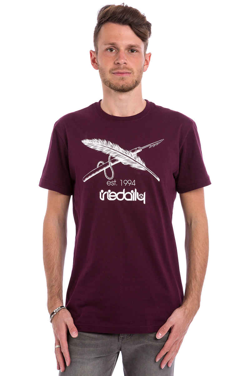 Iriedaily Harpoon Flag T-shirt (red wine)