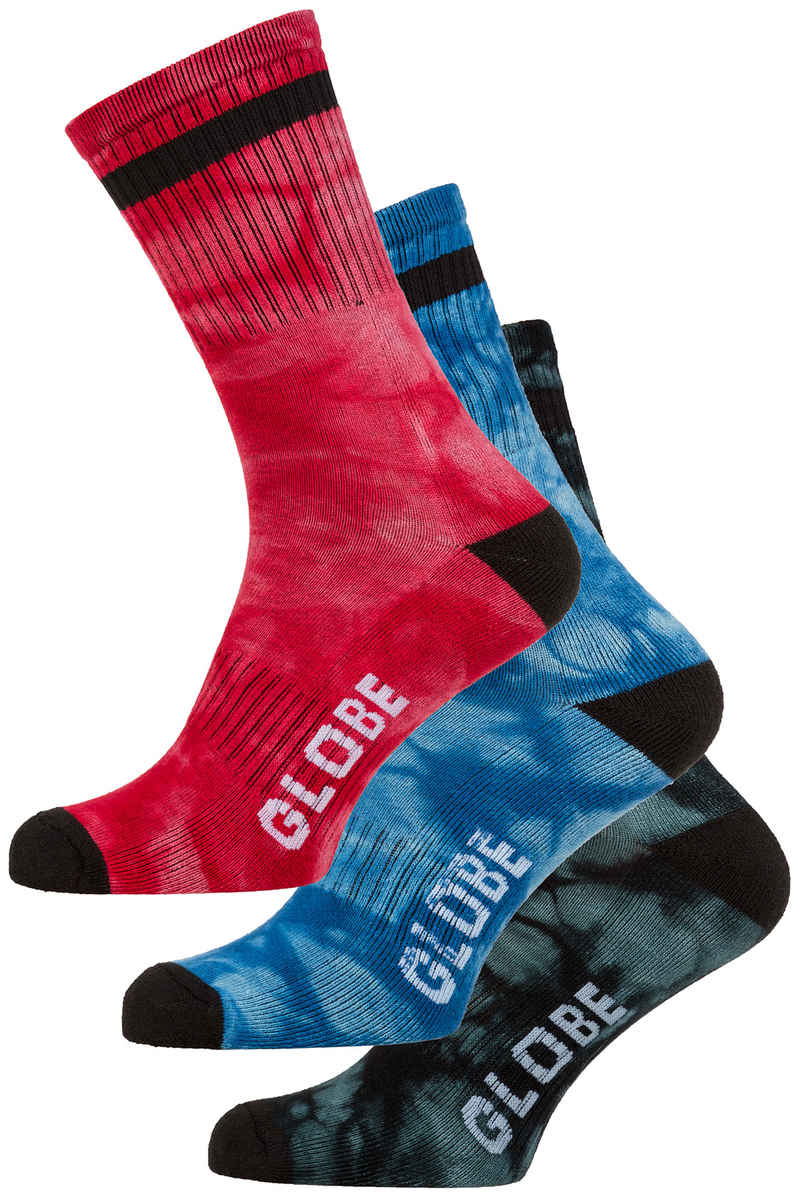 Globe All Tied Up Socken US 7-11 (assorted) 3er Pack