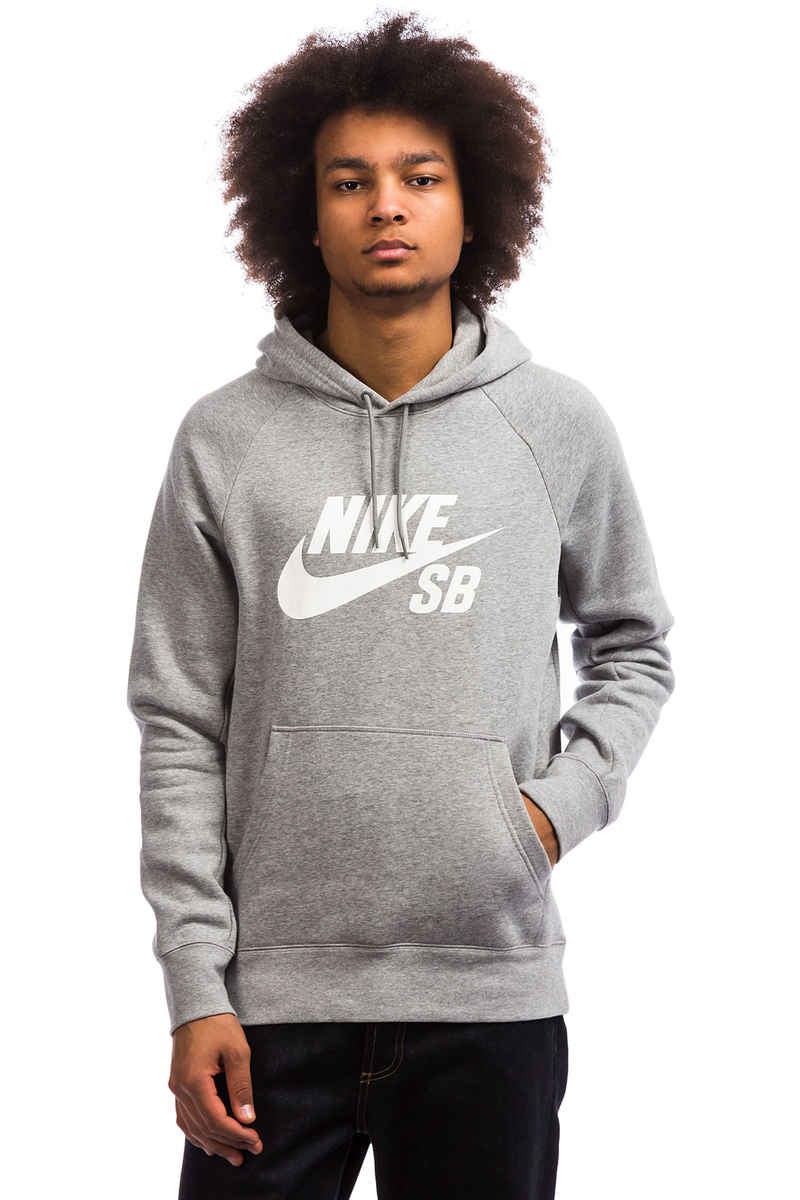 Nike SB Icon sweat à capuche (dark grey heather white)
