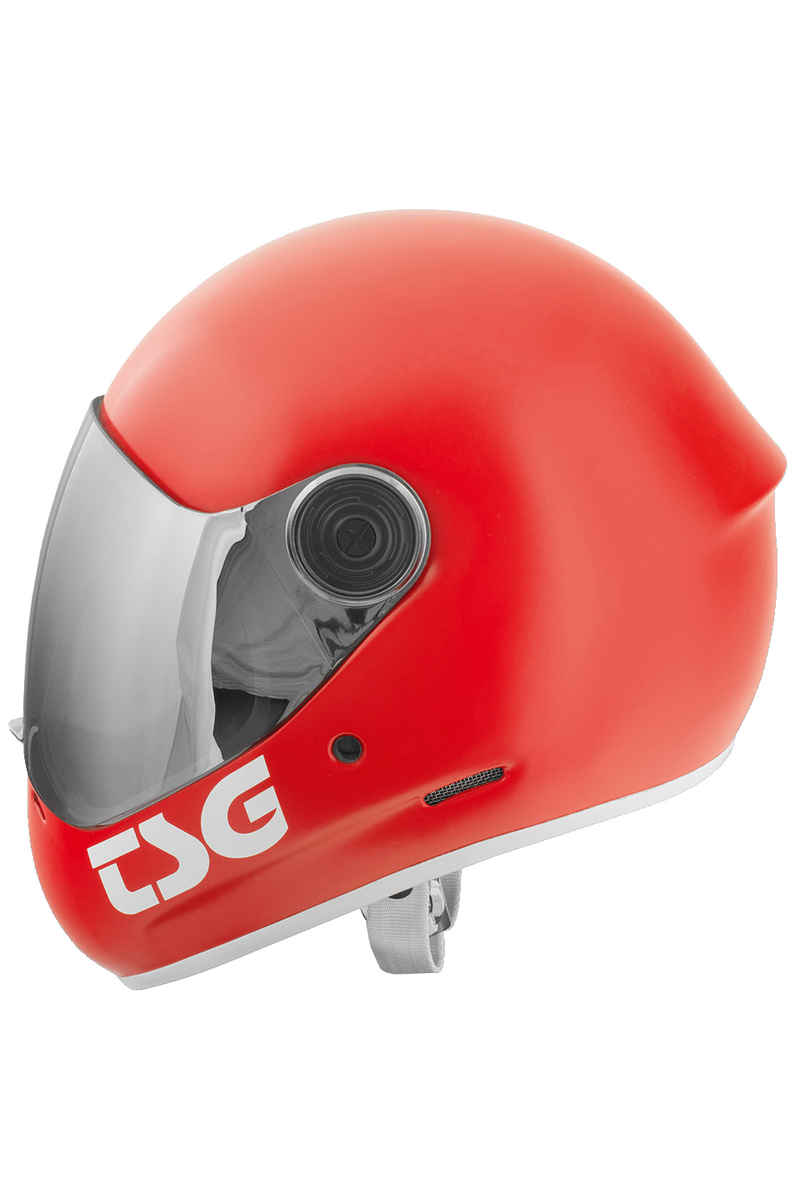 TSG Pass Solid Color Helm (satin fire red)