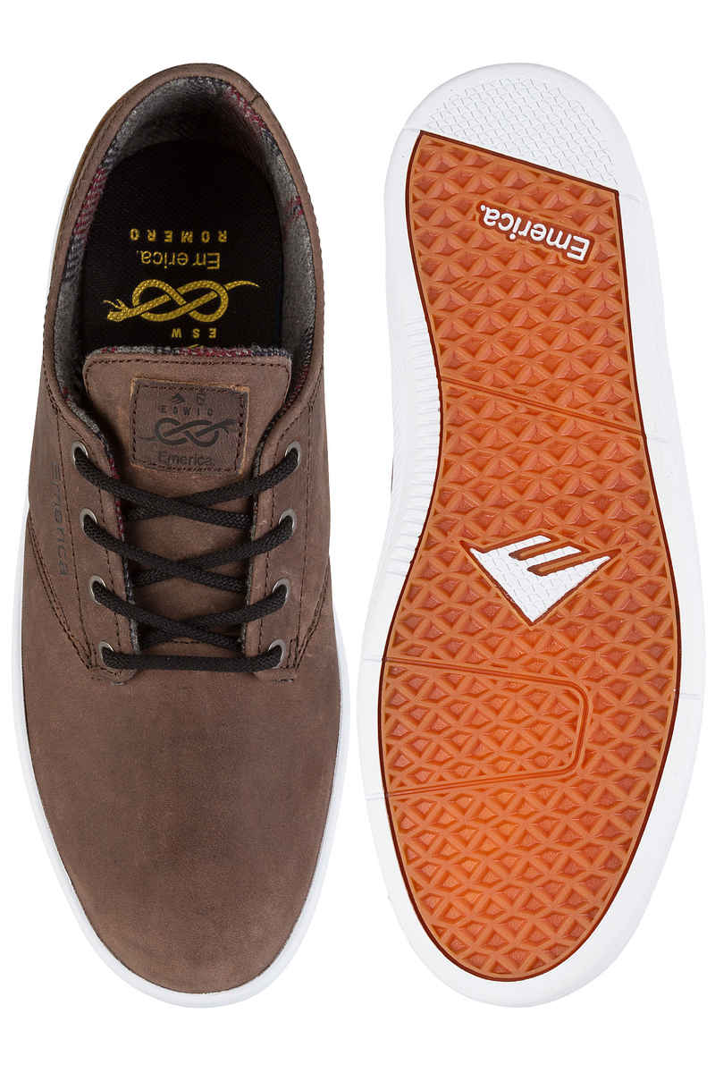 Emerica x Eswic The Romero Laced Scarpa (brown white)