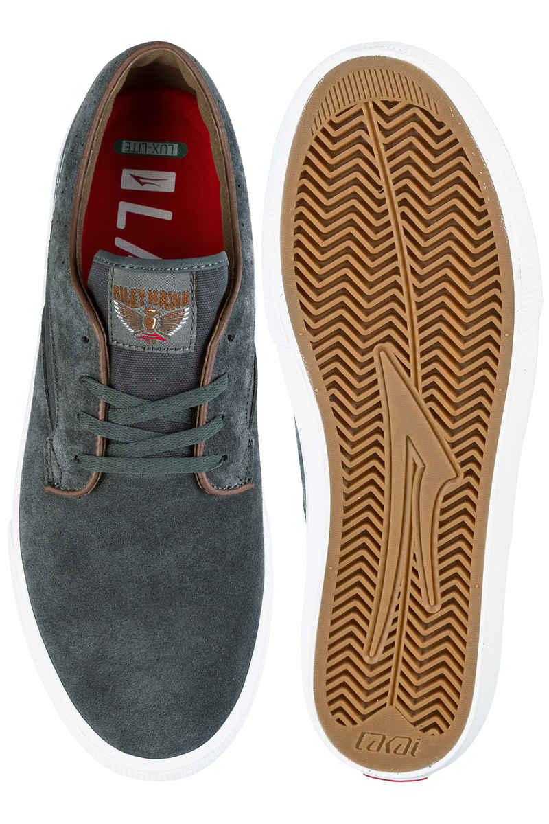 Lakai Riley Hawk Suede Shoes (charcoal)