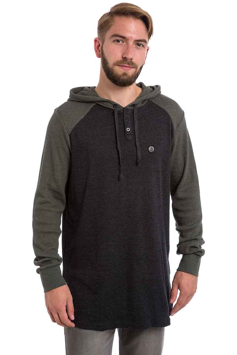 Volcom 3 Button Snow Hoodie (black olive)