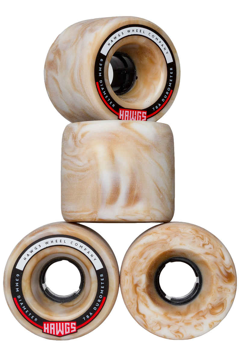 Hawgs Fattie Rollen (moccha swirl) 4er Pack 63mm 78A