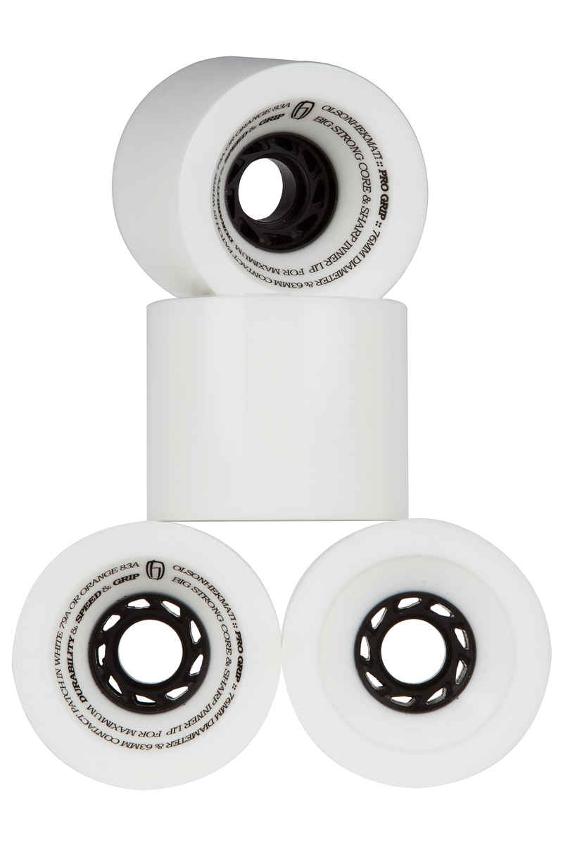 Olson&Hekmati ProGrip 76mm 79A Wiel (white) 4 Pack