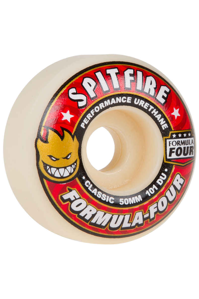 Spitfire Formula Four Classic Wiel (white red) 50mm 101A 4 Pack
