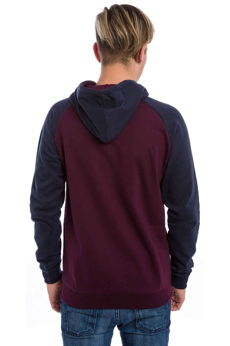 Iriedaily De College Zip-Sweatshirt avec capuchon (red wine)