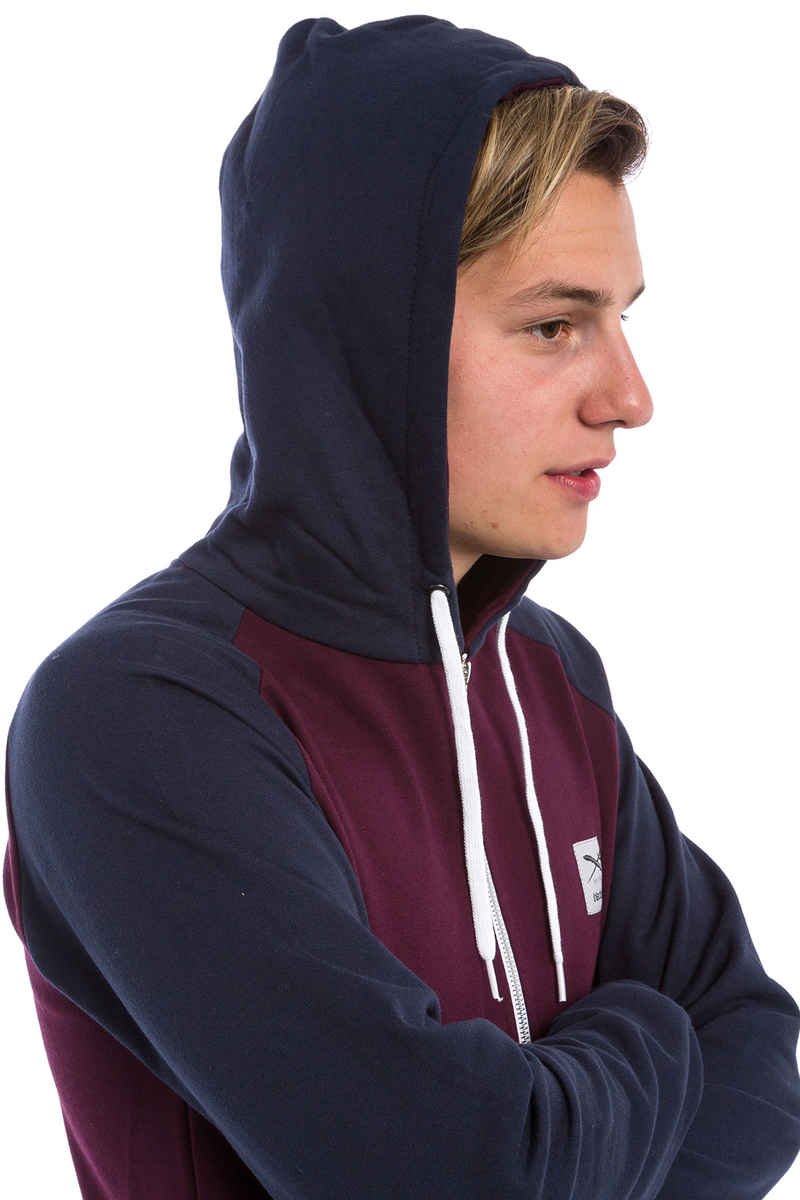 Iriedaily De College Zip-Sweatshirt avec capuchon (red wine)
