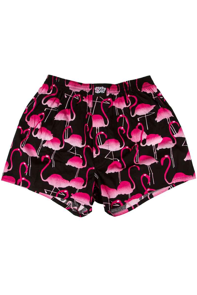 Lousy Livin Underwear Flamingos Boxershorts (black)