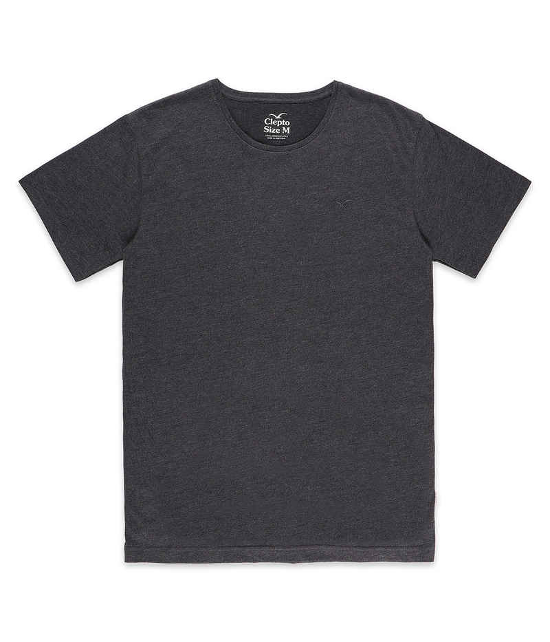 Cleptomanicx Ligull Long 2 T-Shirt (heather black)